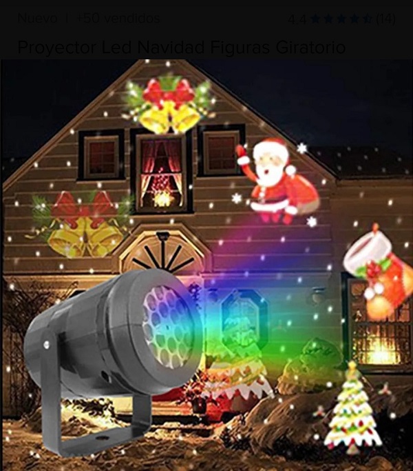 MINI PROYECTOR DE NAVIDAD